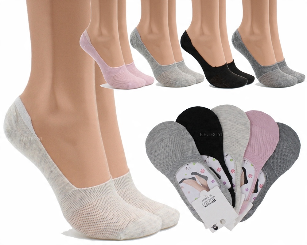 

5X Bawełniane skarpetki stopki letnie 39-41