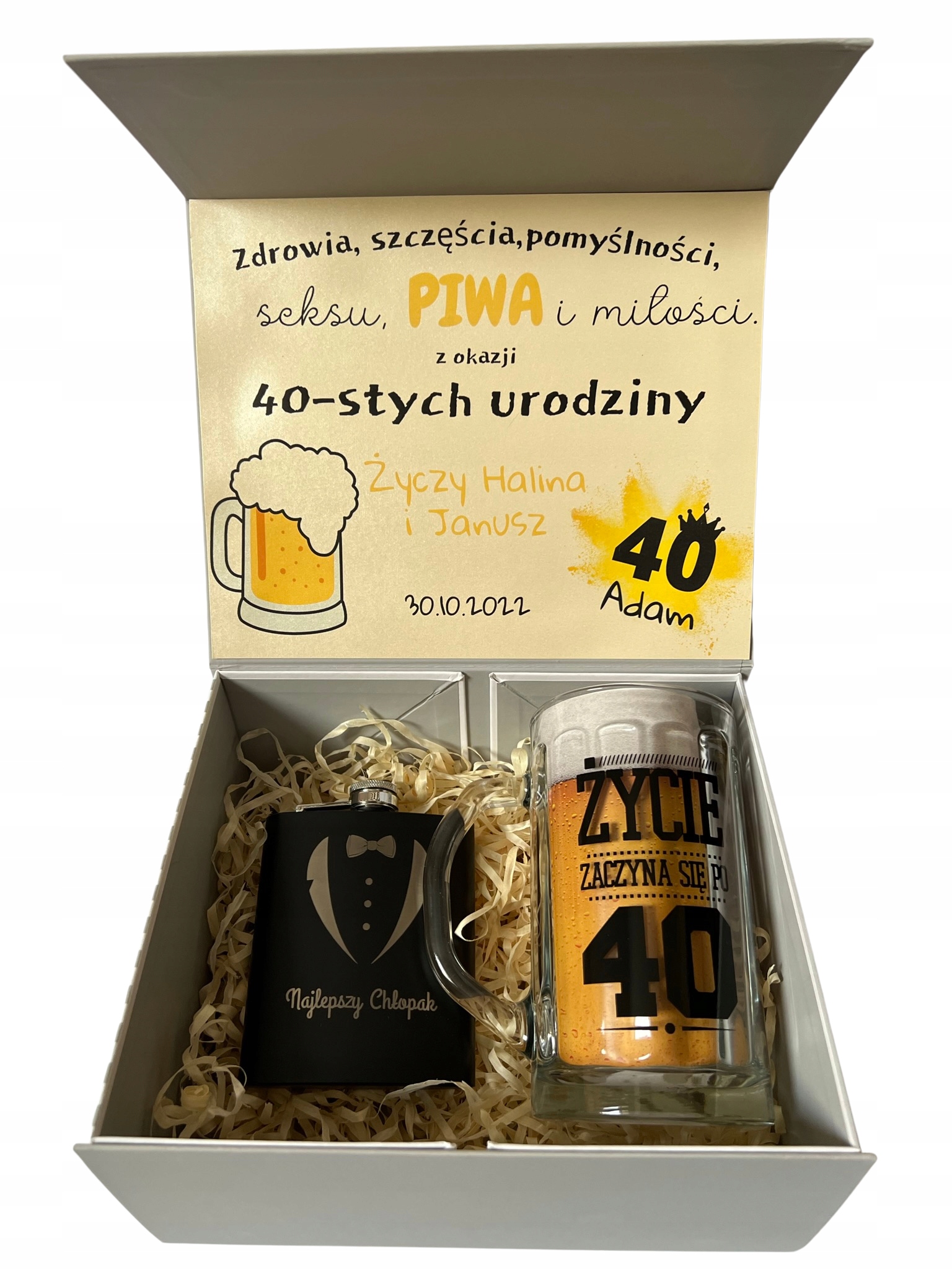 Krabička Box dárek k 30,40,50,60. narozeninám