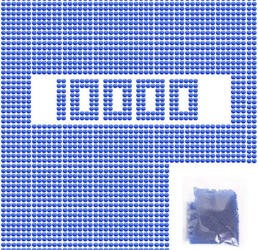 KULKI ŻELOWE WODNE 7-8 MM DO PISTOLETU KARABINU DUŻY ZESTAW 10000 SZT Bohater / Bajka brak