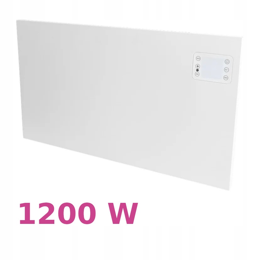 Elektrický nástenný ohrievač 1200 W 71x40x5 cm