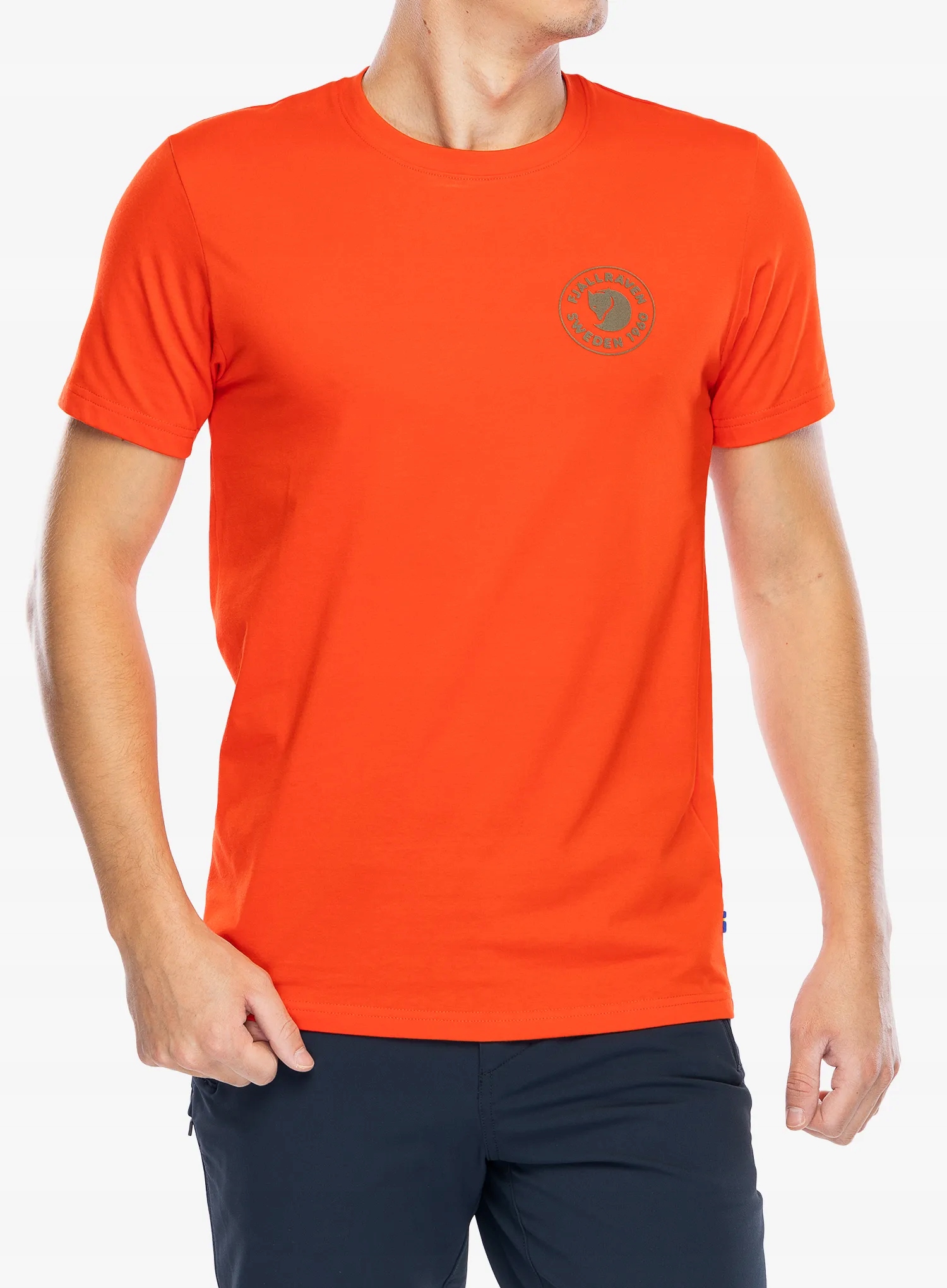 Bavlněné tričko Fjallraven 1960 Logo T-Shirt flame orange M