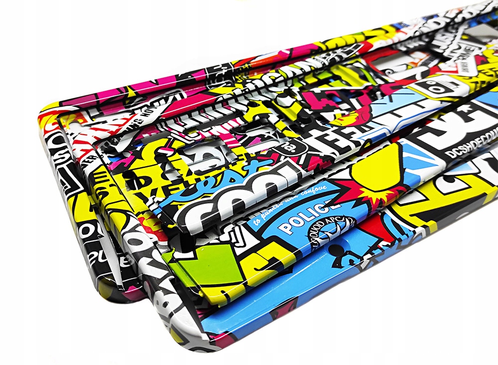 

Ramki pod tablice rejestracyjne stickerbomb