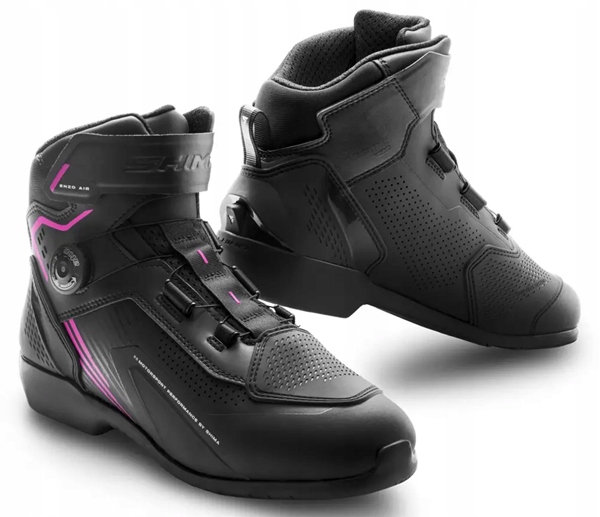 Enzo Lady Air Blk/pink dámske vetrané motocyklové topánky 39