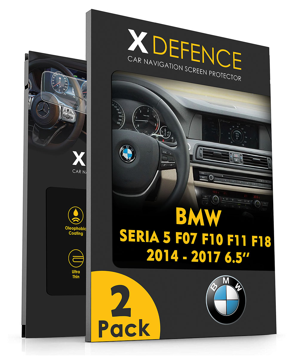 2w1 Szkło Ochronne Na Nawigację Bmw Seria 5 F07 F10 F11 F18 2014-2017 6,5