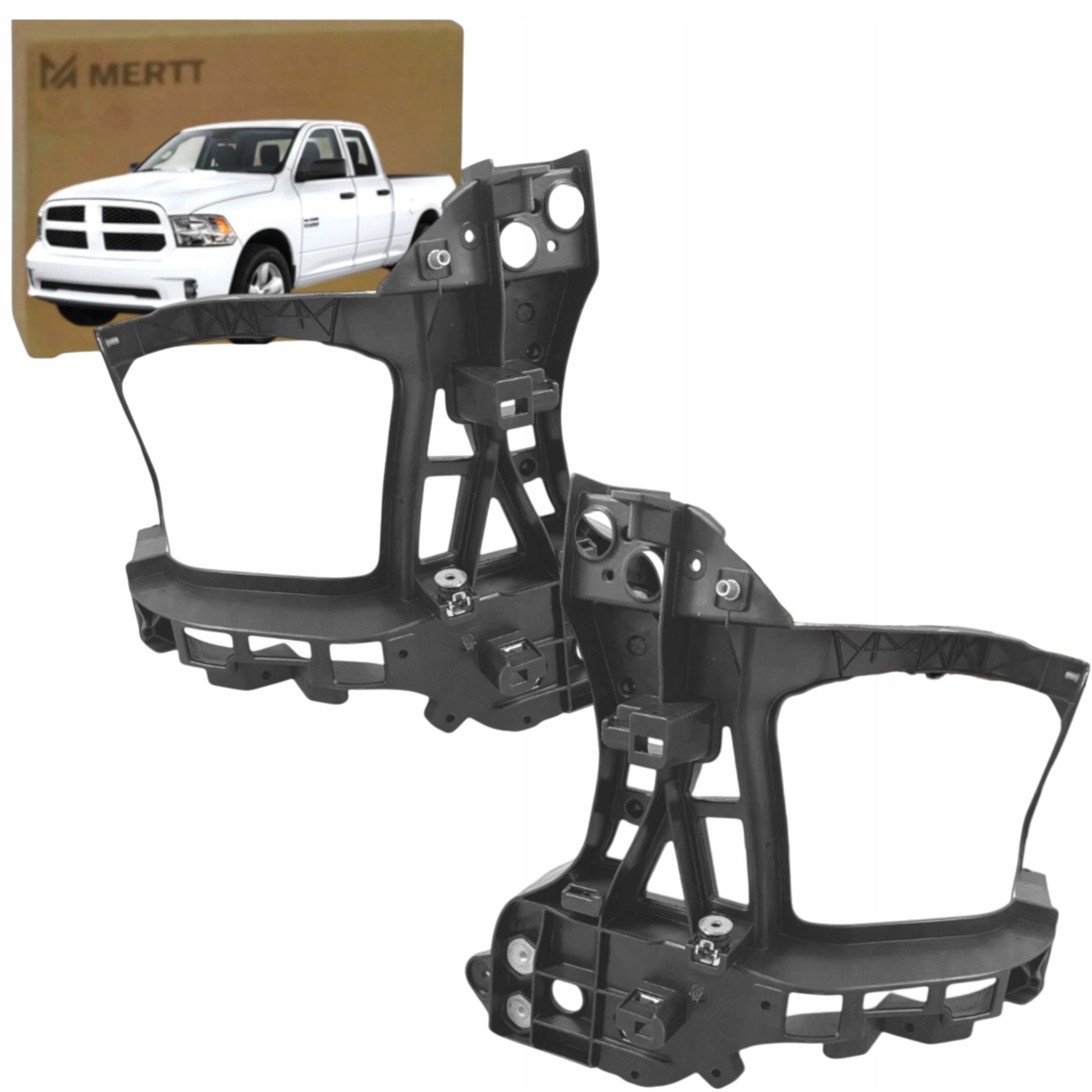 Dodge Ram 1500 13-18 Brýle pro upevnění světlometů, držáky Levé Pravé Sada
