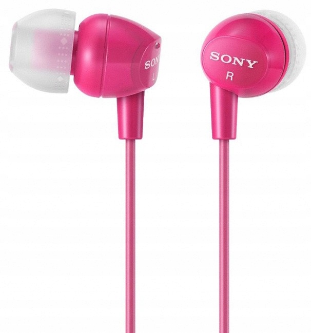 Słuchawki dokanałowe Sony MDR-EX15LP Różowe