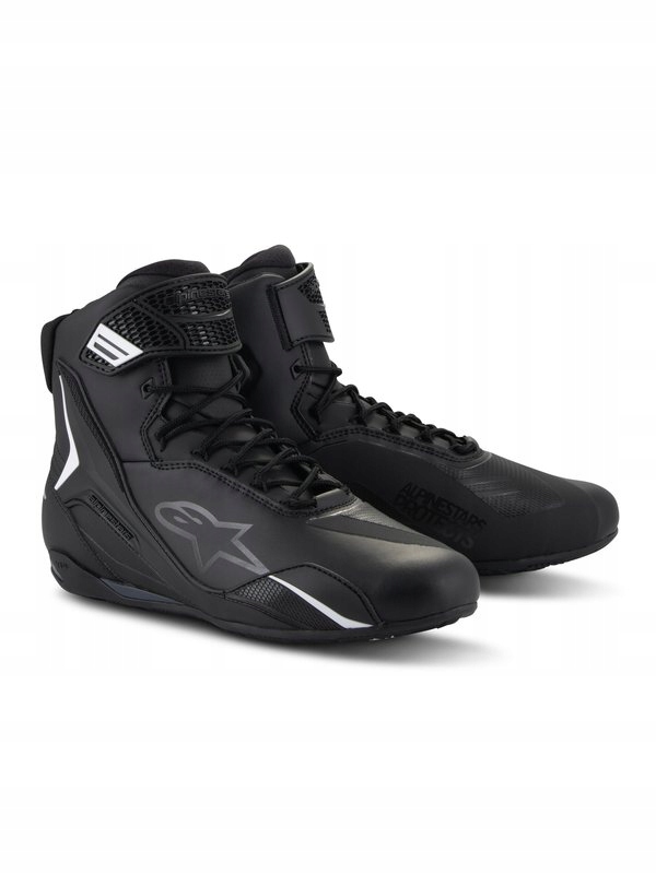 Pánske Čierne Motocyklové Topánky Alpinestars Faster 4 Black 42,5 (9,5)