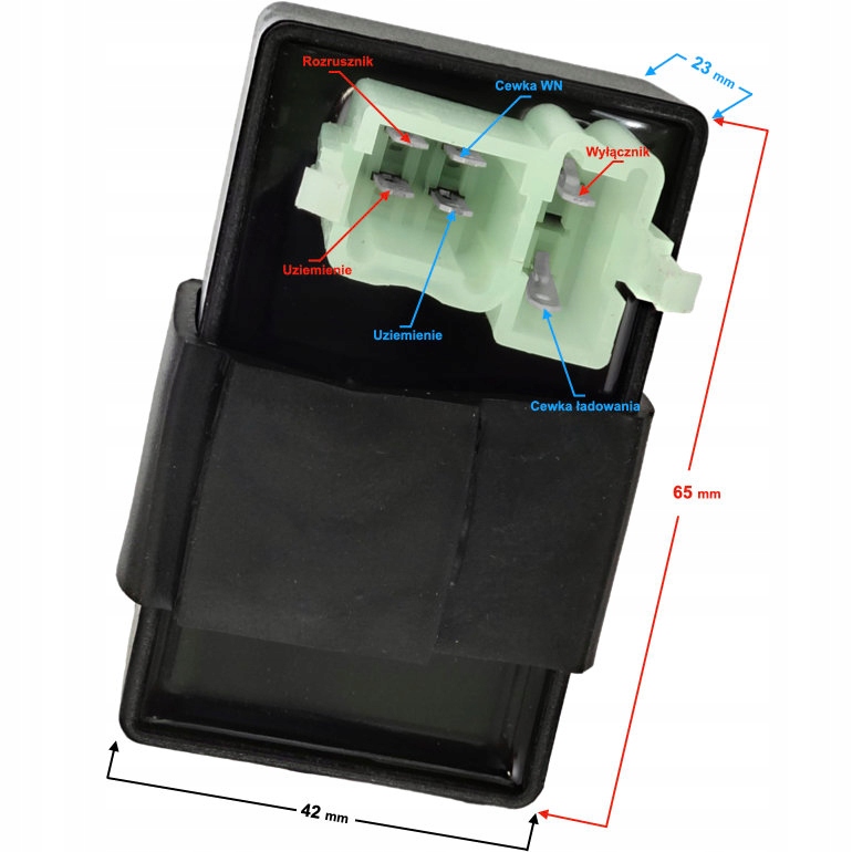 MODUŁ ZAPŁONOWY do quad ATV Bashan 200cc 6 PIN Producent Moretti