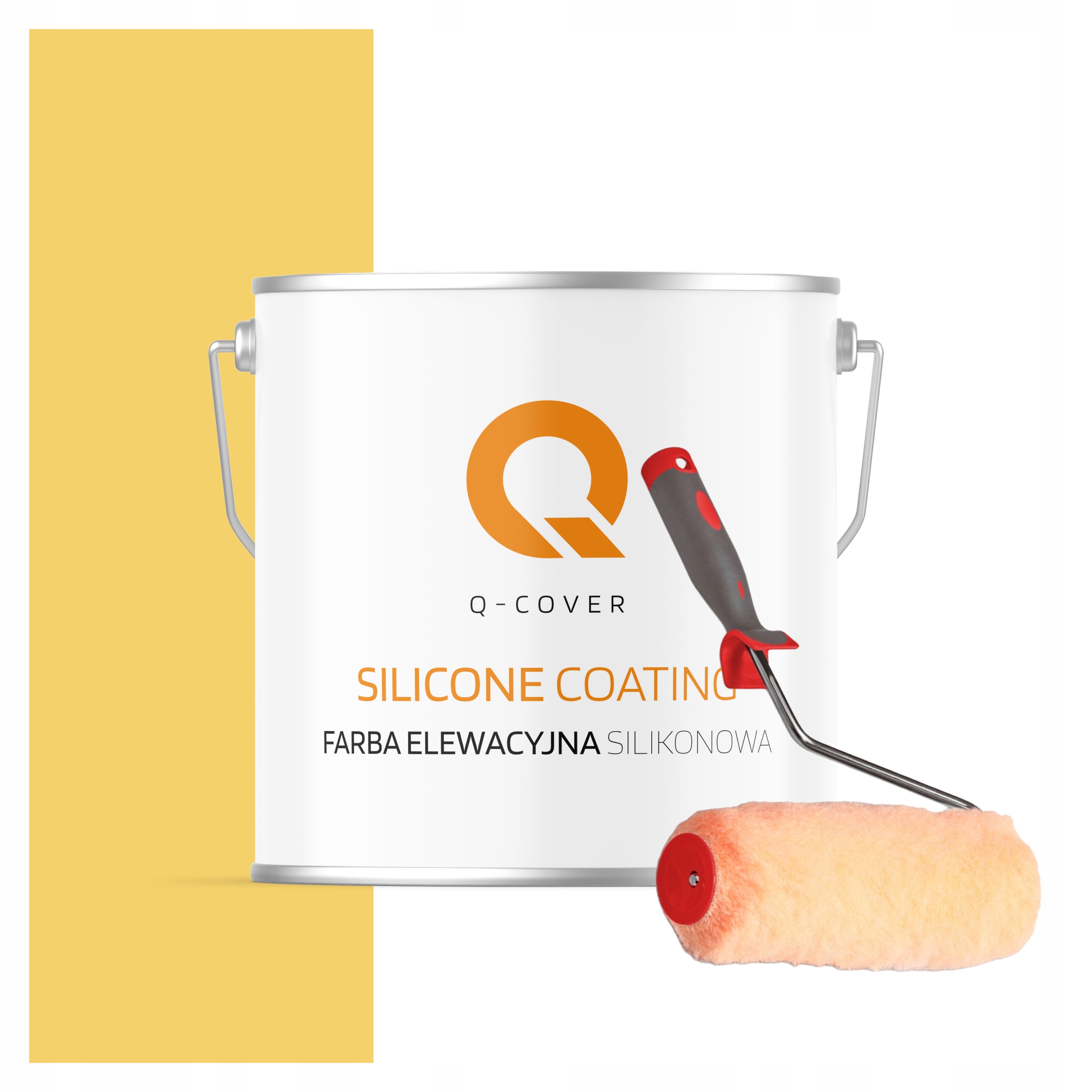 Vonkajšia fasádna farba na omietku 5L žltá citrónová valček