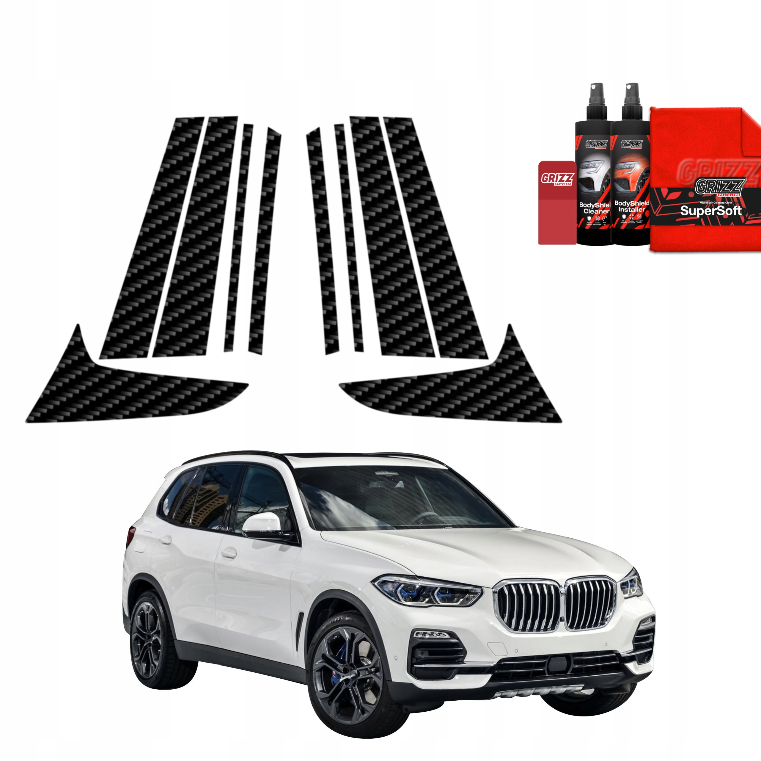 10v1 Fólie na sloupky pro Bmw X5 (2018-2023)
