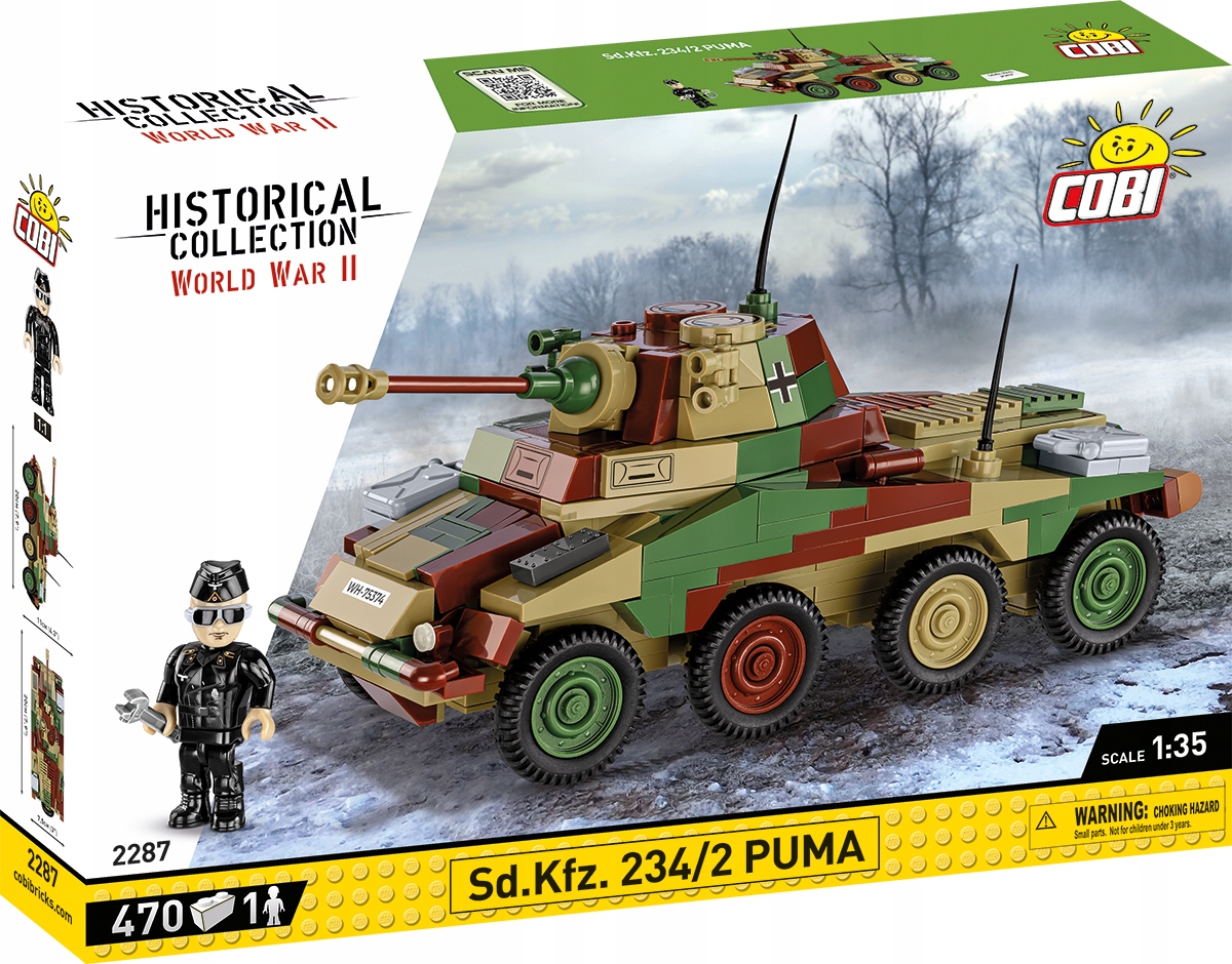 SD.KFZ.234/2 Puma Czołg Samochód Opancerzony Wojskowy (2287)