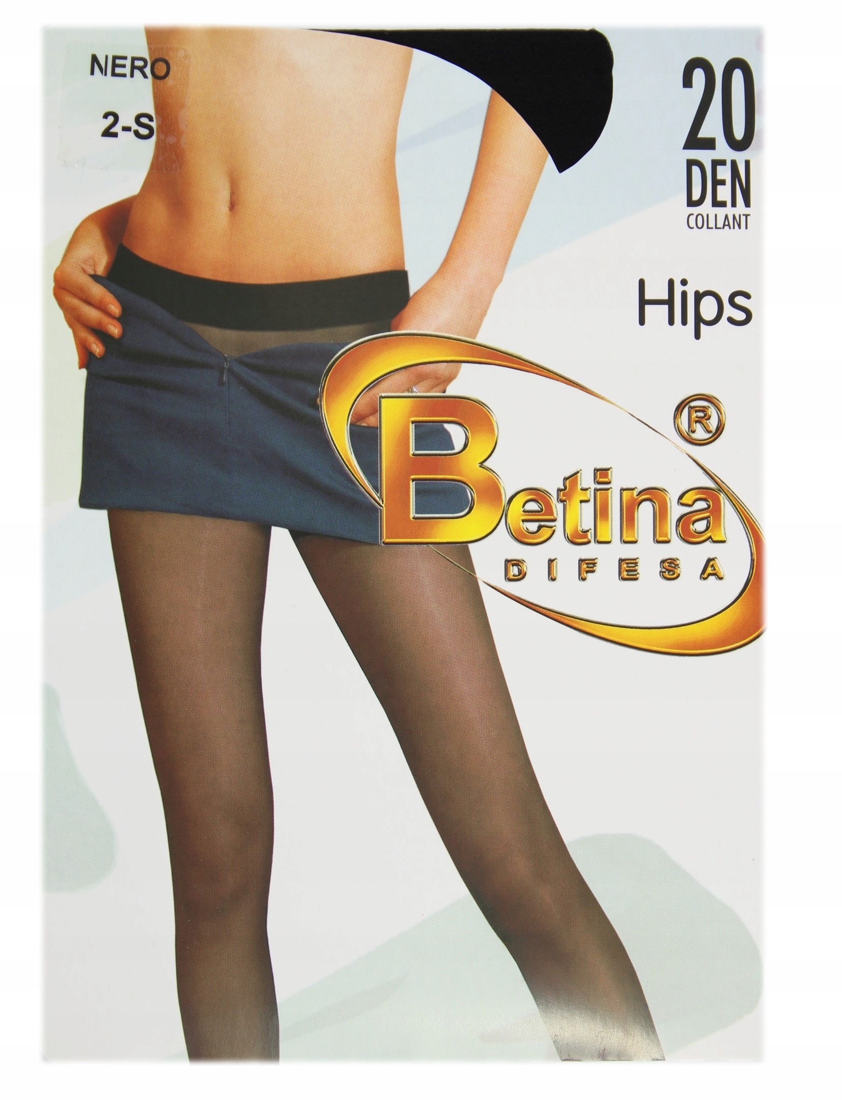 

Rajstopy Lycra Hipsters 20den 2/S Biodrówki Nero