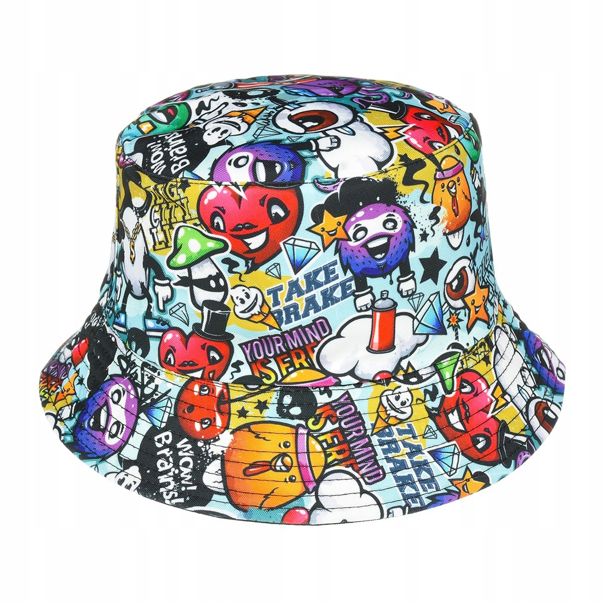 

Kapelusz bucket hat czapka dwustronna na ryby lato