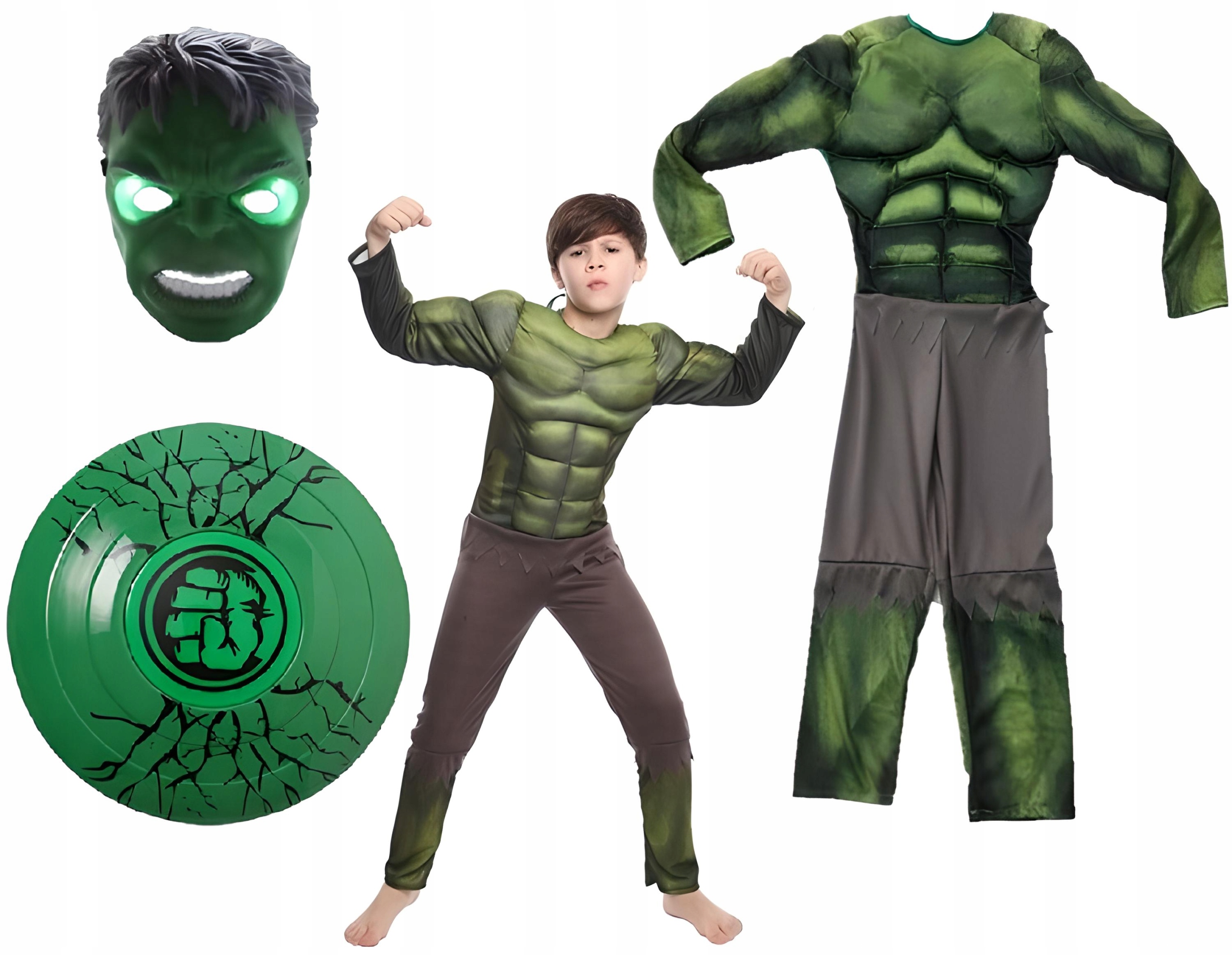 

Strój Przebranie Hulk Potwór Mutant Tarcza 110/116