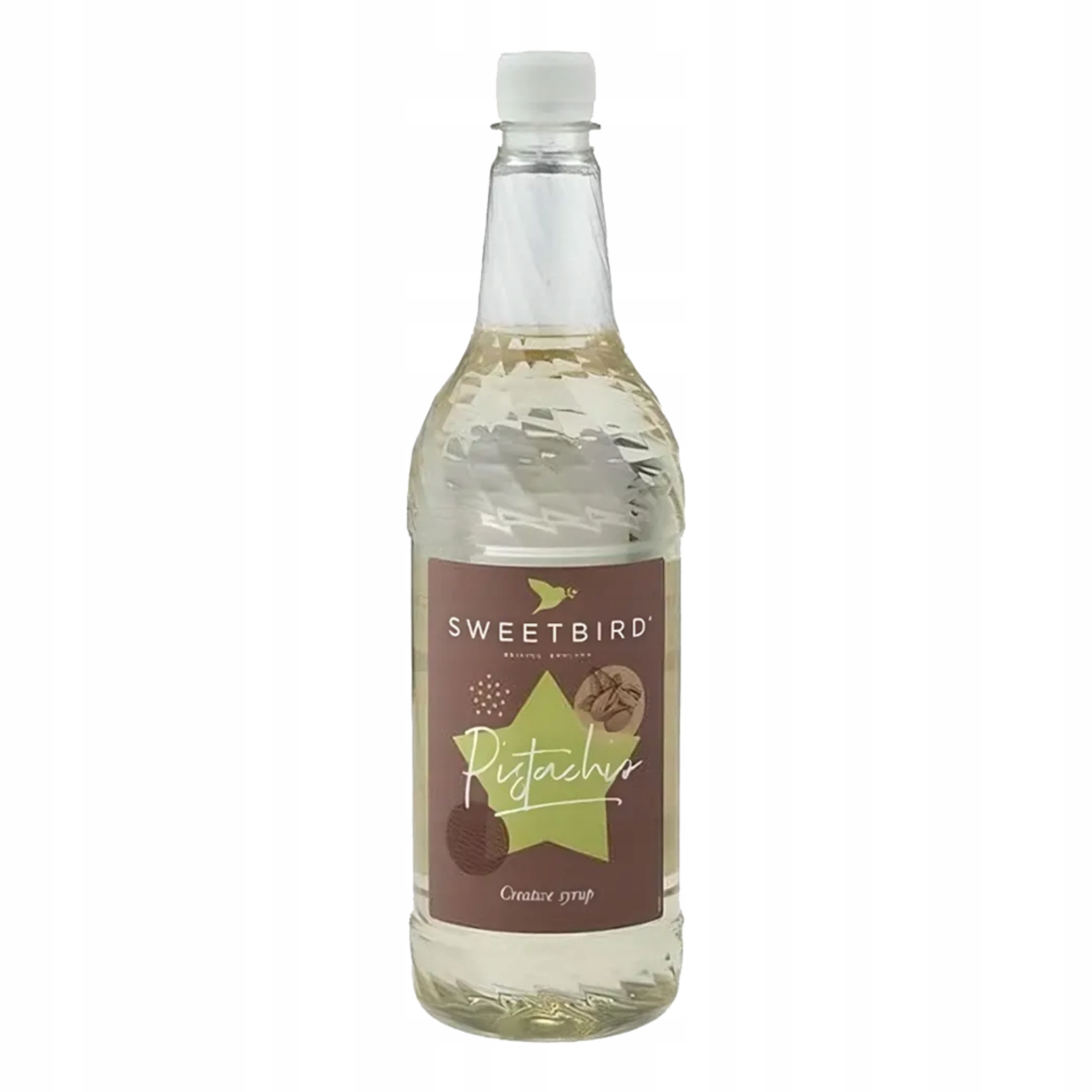 Levně Pistáciový sirup Sweetbird Pistachio 1L do kávy, dezertů, koktejlů