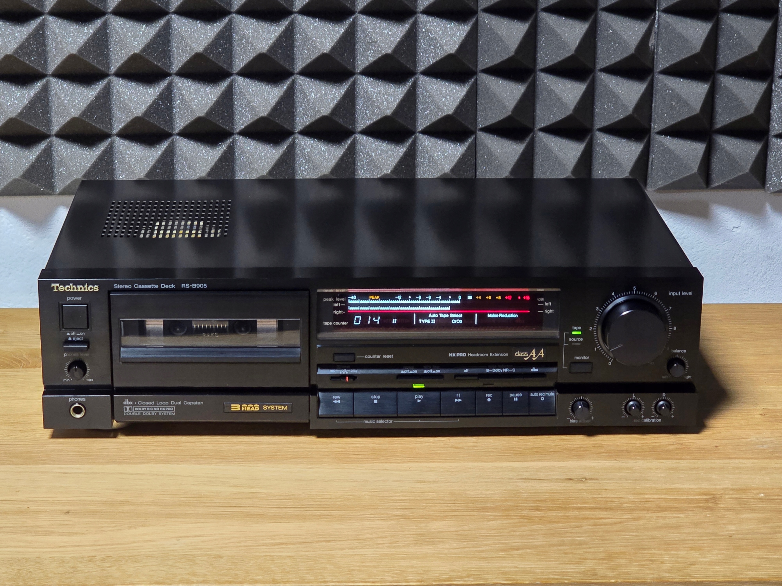 Technics RS-B905 magnetofon deck jednokasetowy topowy model