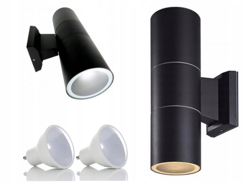 

Lampa Elewacyjna Kinkiet góra-dół +Żarówki Led Eco