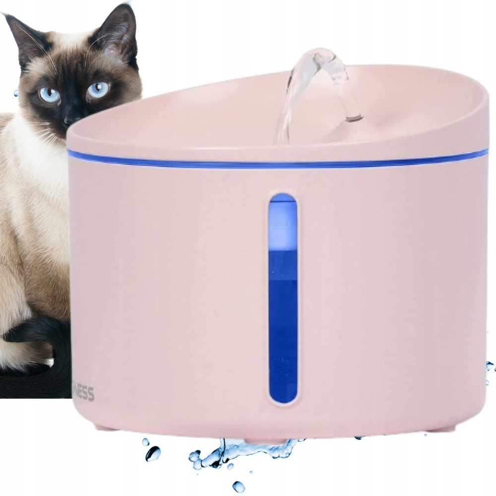 Fontanna Poidełko dla kota psa automatyczne Led ciche filtr Dogness 3,2 l