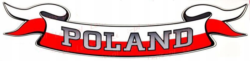 NAKLEJKA POLAND POLSKA WSTĘGA FLAGA TIR