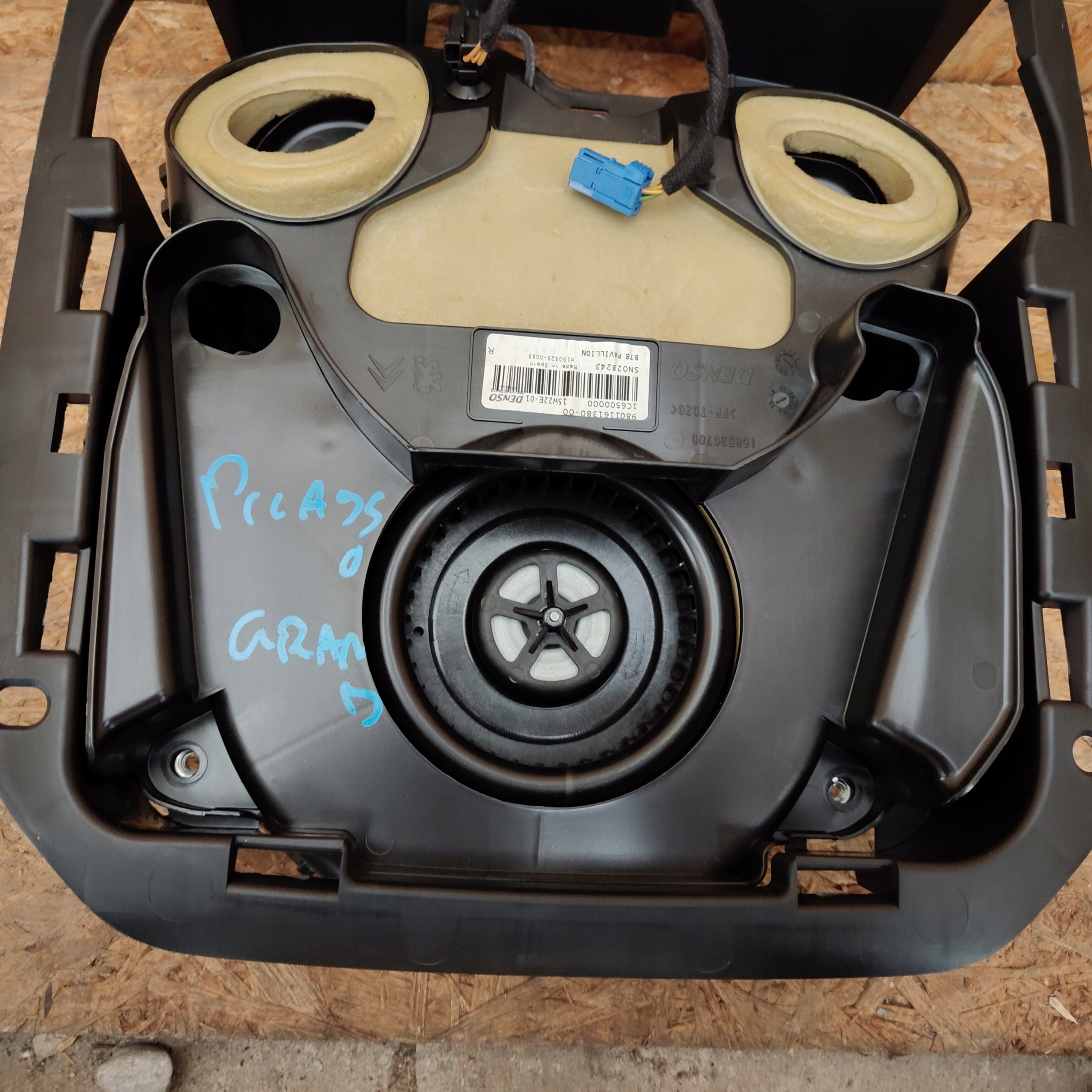 heating air conditioning devices rear part CITROEN C4 GRAND PICASSO II