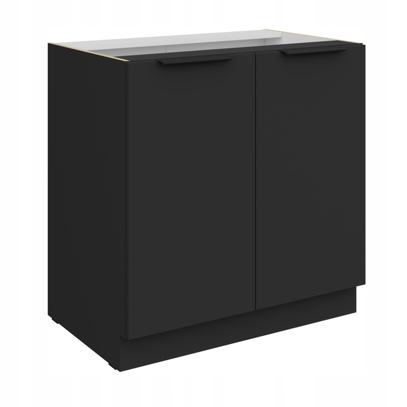 Kuchyňská skříňka stojící 80 Modulo černá Afm 2 dveře, police