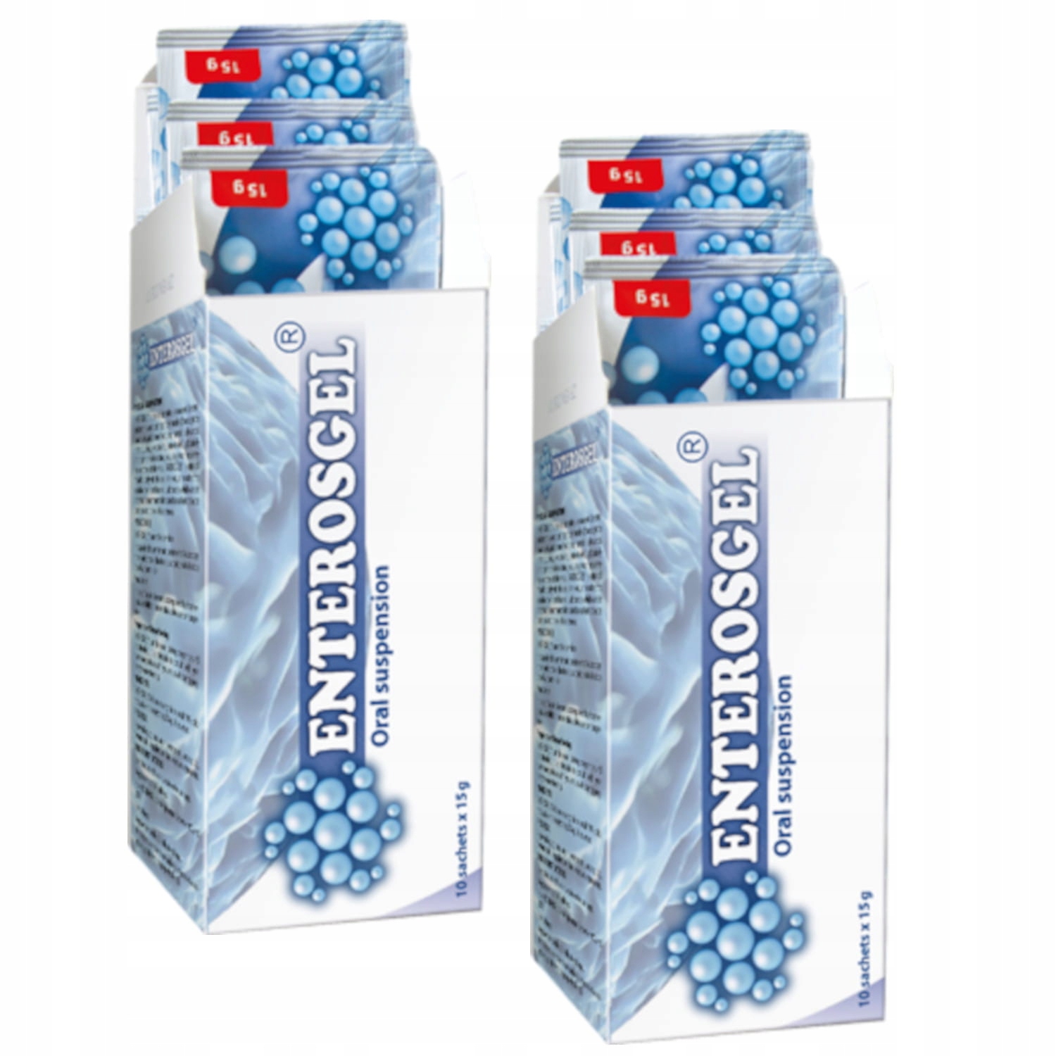 Enterosgel w saszetkach 10x15g Detoksykacja detox 2x