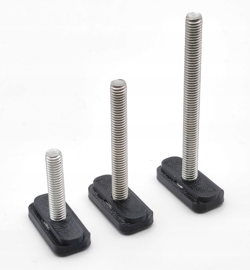 Uchwyt przesuwny na szynę T-track 9/14mm ze śrubą M6/30mm 2 Szt