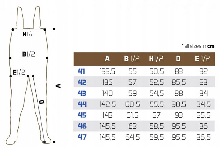 Wodery Spodniobuty Wędkarskie Neoprenowe Delphin Orava 44 Typ z butami