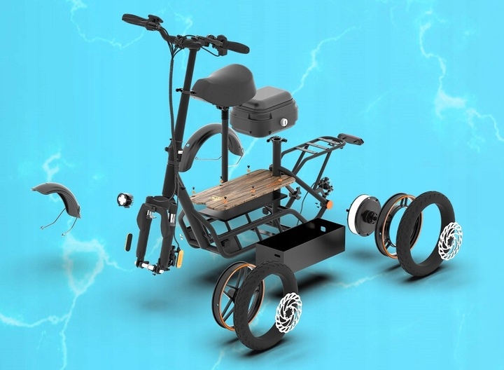 Hulajnoga elektryczna KuKirin C1 Pro 800W 48V 25Ah Skuter składany Stan opakowania oryginalne