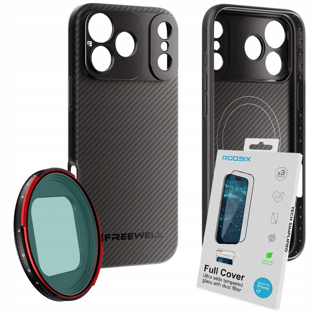 Pouzdro pro iPhone 17 Pro Max filtr Vnd/cpl 3-7 Stop Sklo