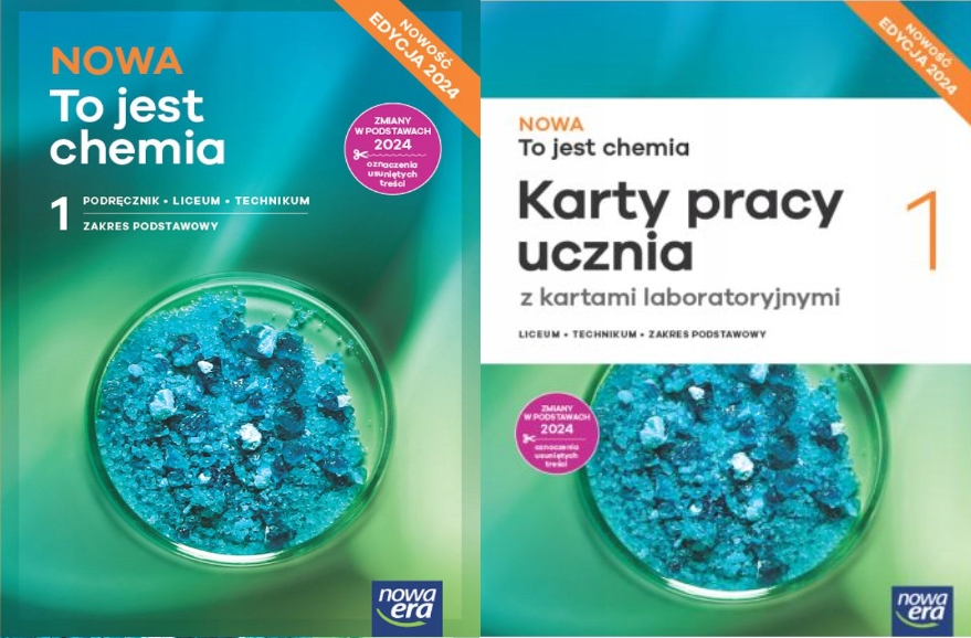 2W1 NOWA TO JEST CHEMIA 1 PODRĘCZNIK ZP + KARTY PRACY UCZNIA 2024