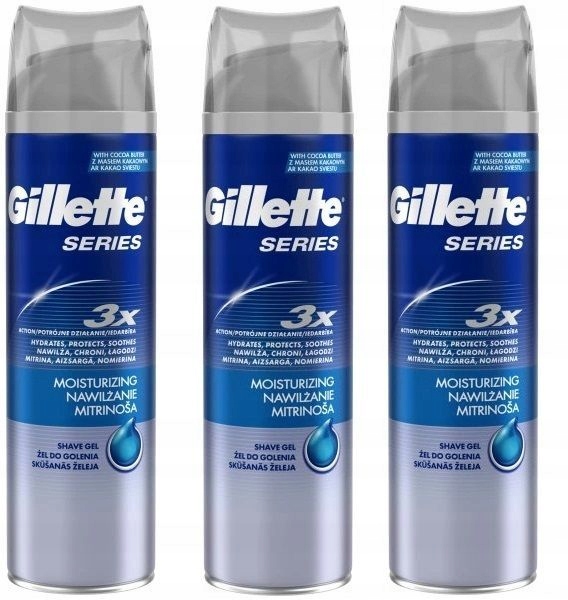 

Żel do golenia Gillette Series Nawilżający 3x200ml