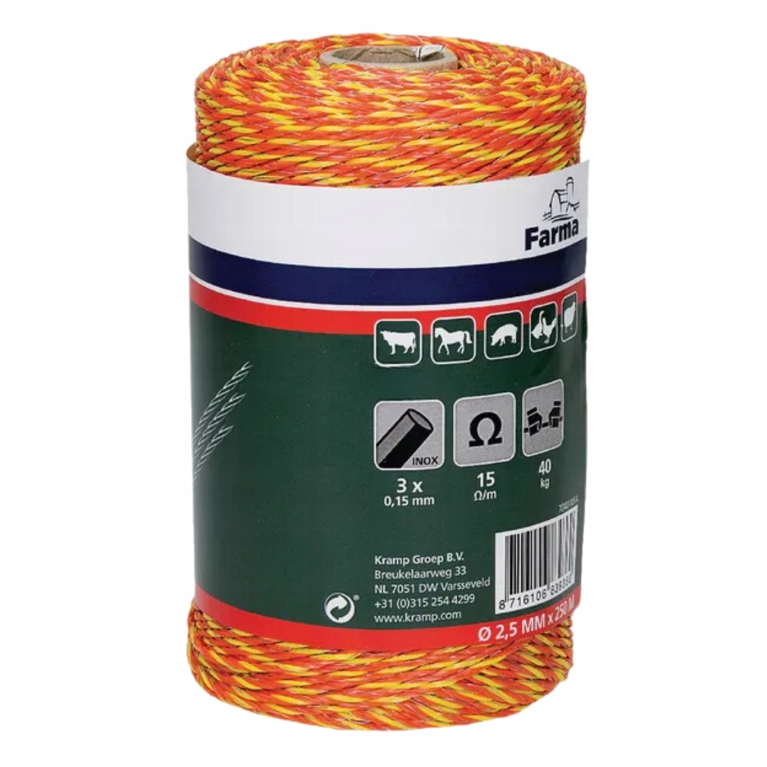 Linka splotka Farma Plecionka 250m pastuch