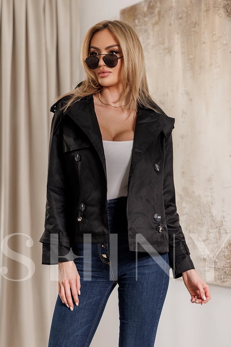 Jarní bunda 1802# Černá M (38)