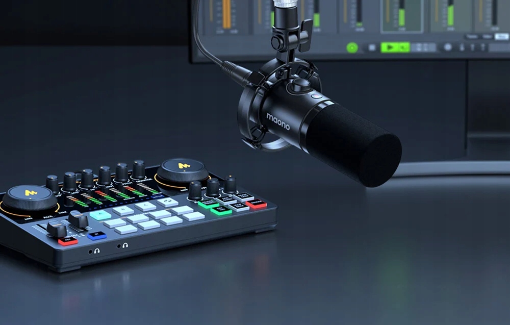 Maono Mikrofon Pojemnościowy PD200X Gamingowy do Komputera Studyjny Marka Maono