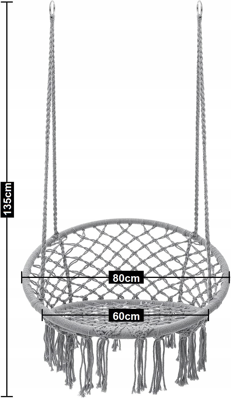 HUŚTAWKA OGRODOWA FOTEL WISZĄCY BOCIANIE GNIAZDO EAN (GTIN) 3323057868964
