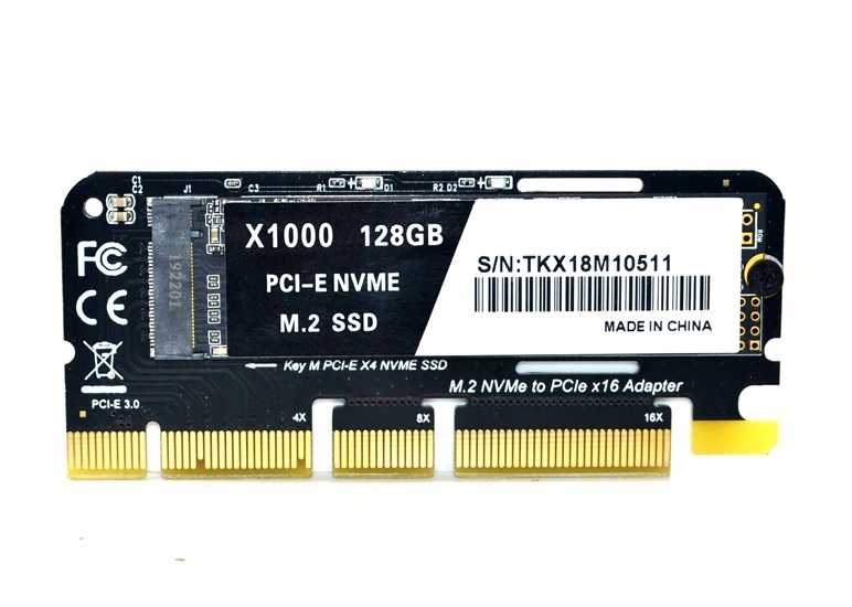 Adapter Pci-e x4 x8 x16 SSD m.2 NVMe Dysk Riser Kod producenta m.2 NVMe