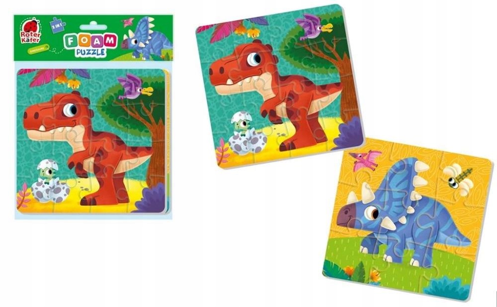 

Piankowe Puzzle 2W1. Dinozaury