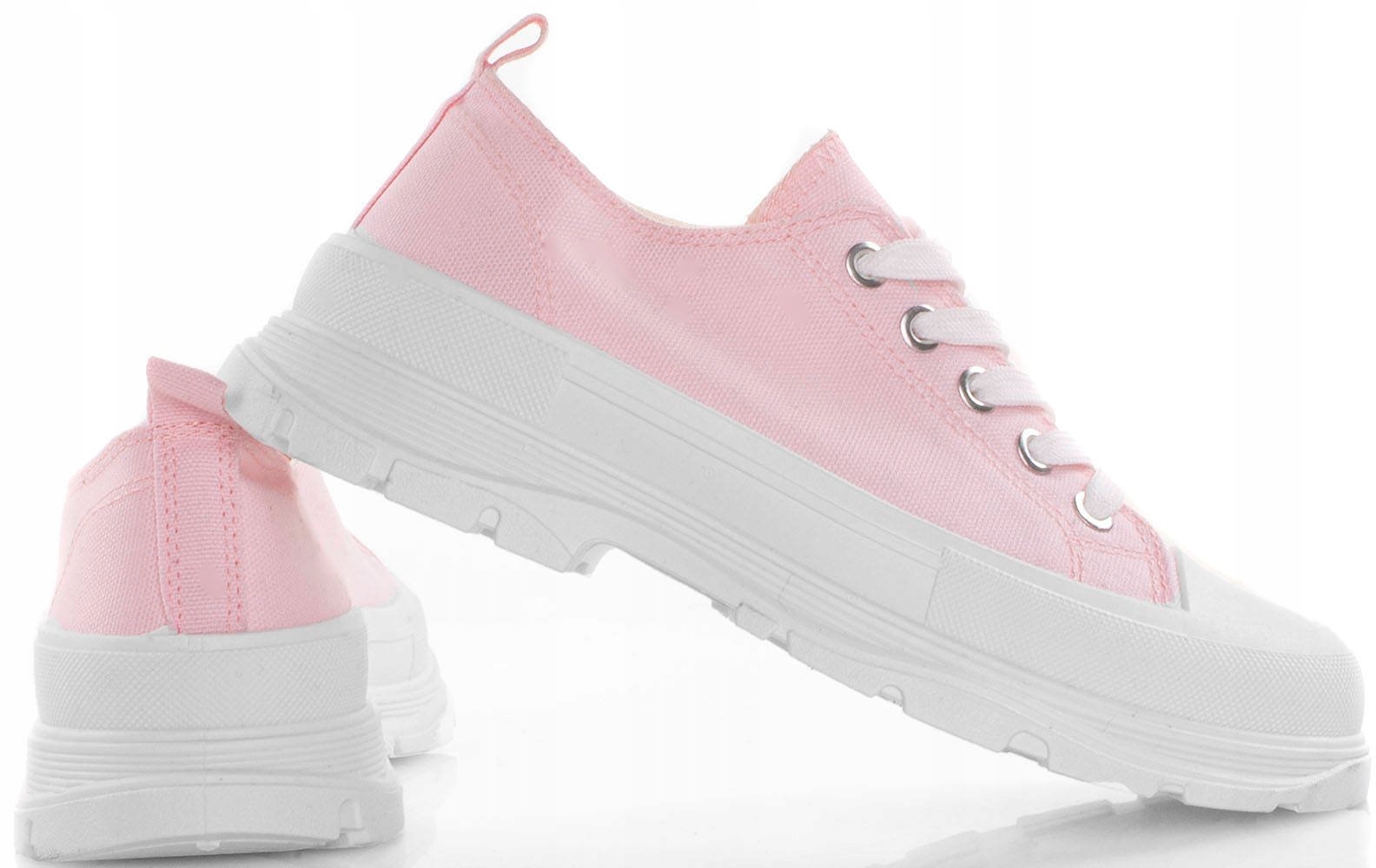 

Różowe Niskie Trampki Palladi Platforma 40