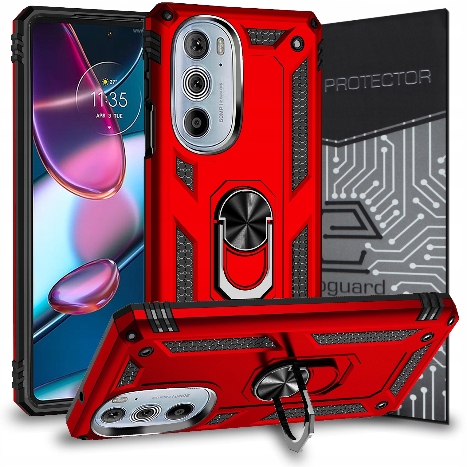 

Case Etui Pancerne+szkło do Motorola Edge 30 Pro