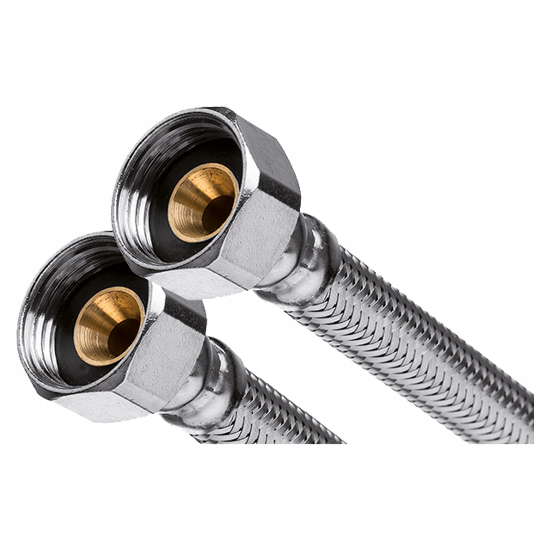 WĘŻYK DO BATERII W OPLOCIE STALOWYM 1/2'' 50CM