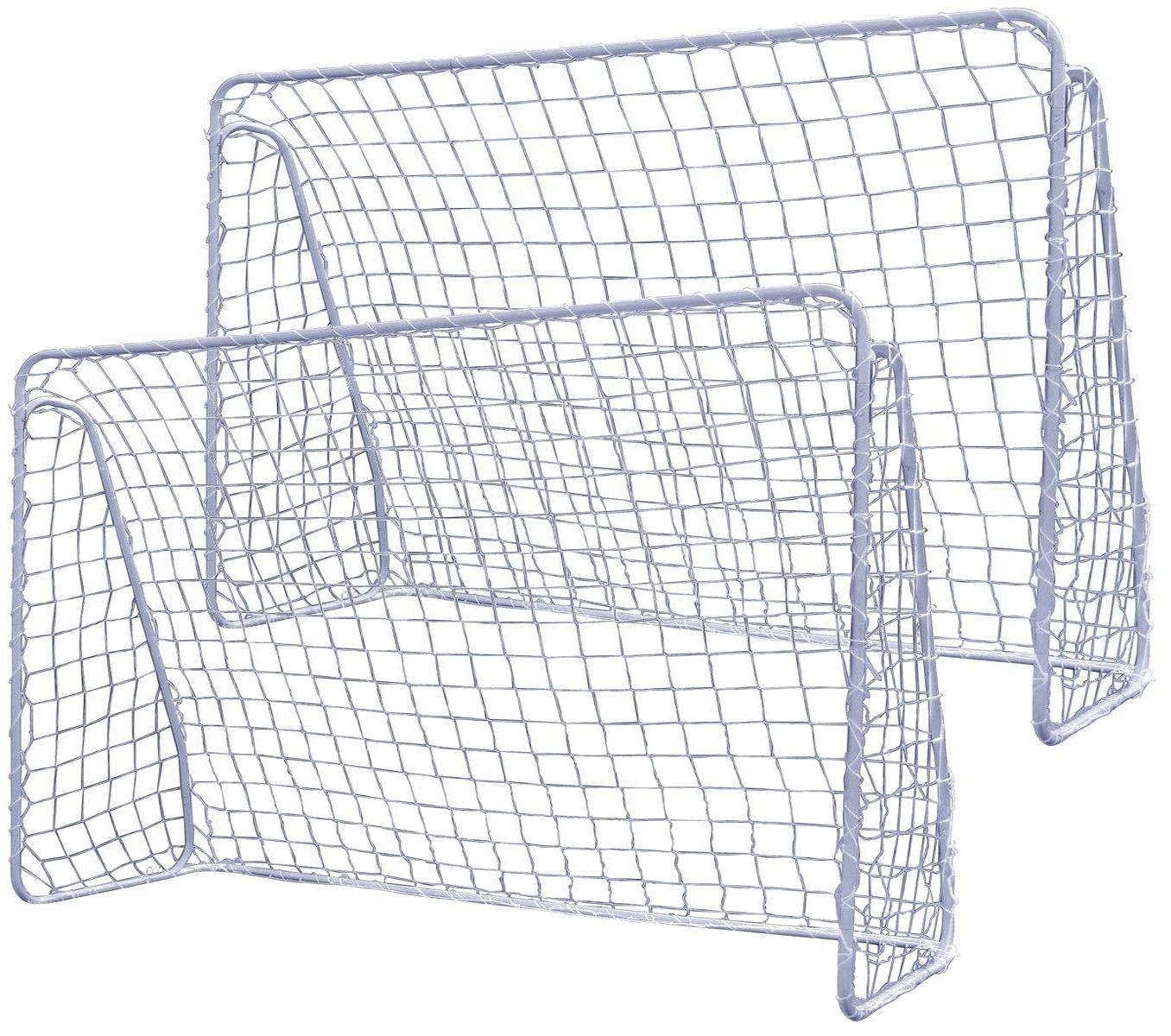 2 BRAMKI PIŁKARSKIE 240x150cm METALOWE DUŻE BRAMKA SIATKA Zestaw Piłkarski EAN (GTIN) 5903631445149
