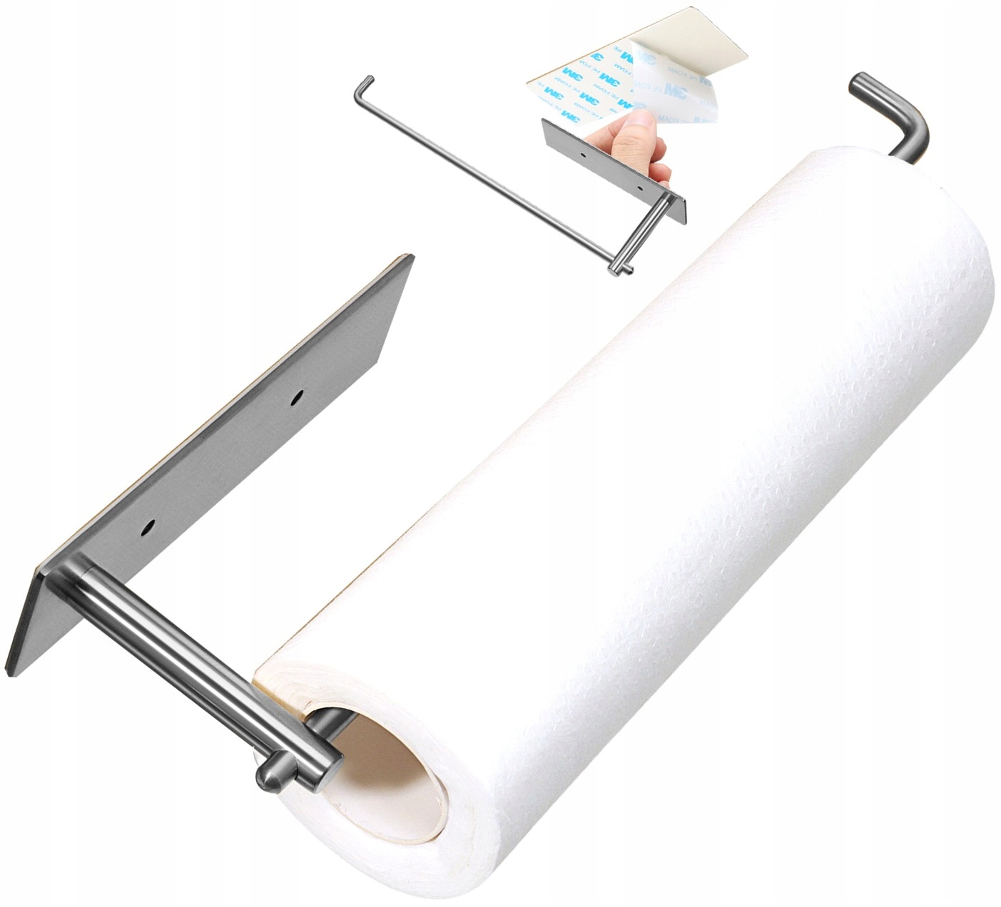 UCHWYT WIESZAK SREBRNY RĘCZNIK PAPIEROWY KUCHENNY Stan opakowania oryginalne