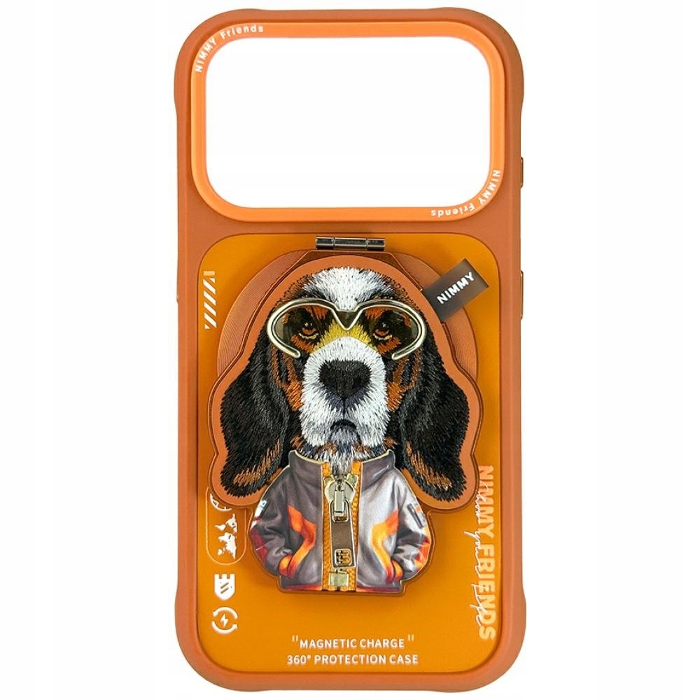 Pouzdro Nimmy Cool&Cute 2.0 Dog pro iPhone 17 Pro Max s magnetickým závěsem