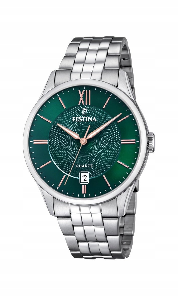 Klasické hodinky Festina na stříbrném náramku F20425/7 Classic