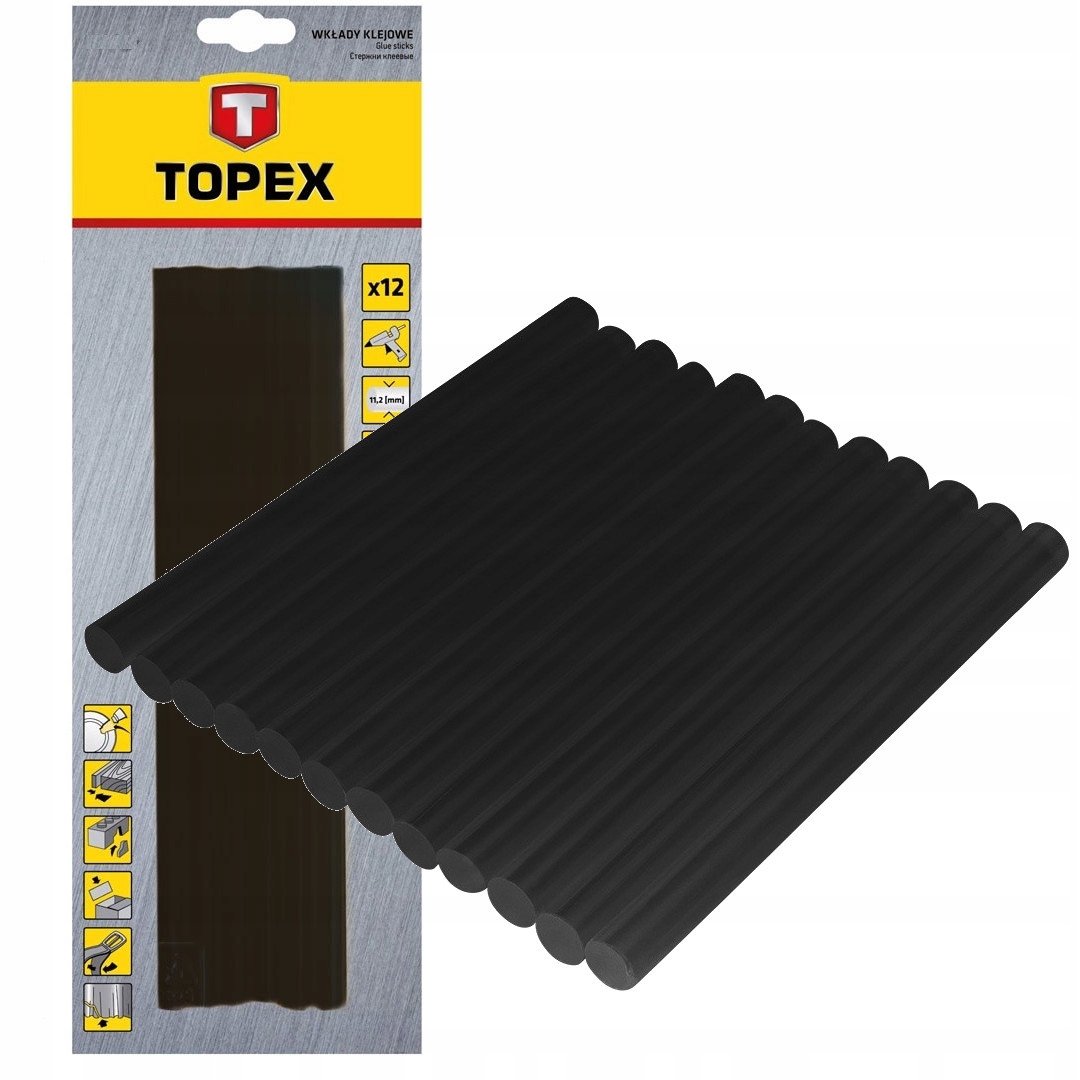 

Czarne Wkłady Klejowe Do Pistoletu 12szt 11x250mm