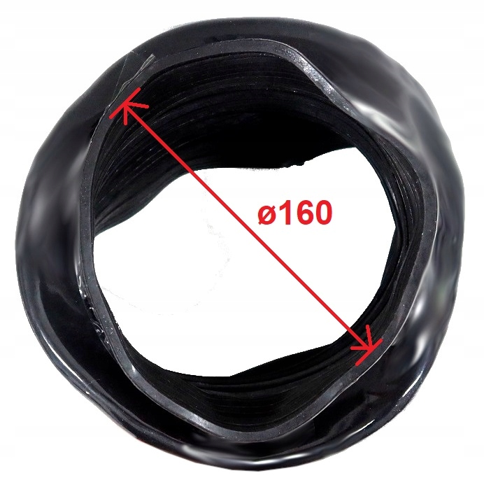 OSŁONA GUMOWA HARMONIJKA MIECH ø160x210 140/360 MM Marka Inna