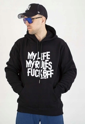 Mikina Motive S Kapucí Rules černá