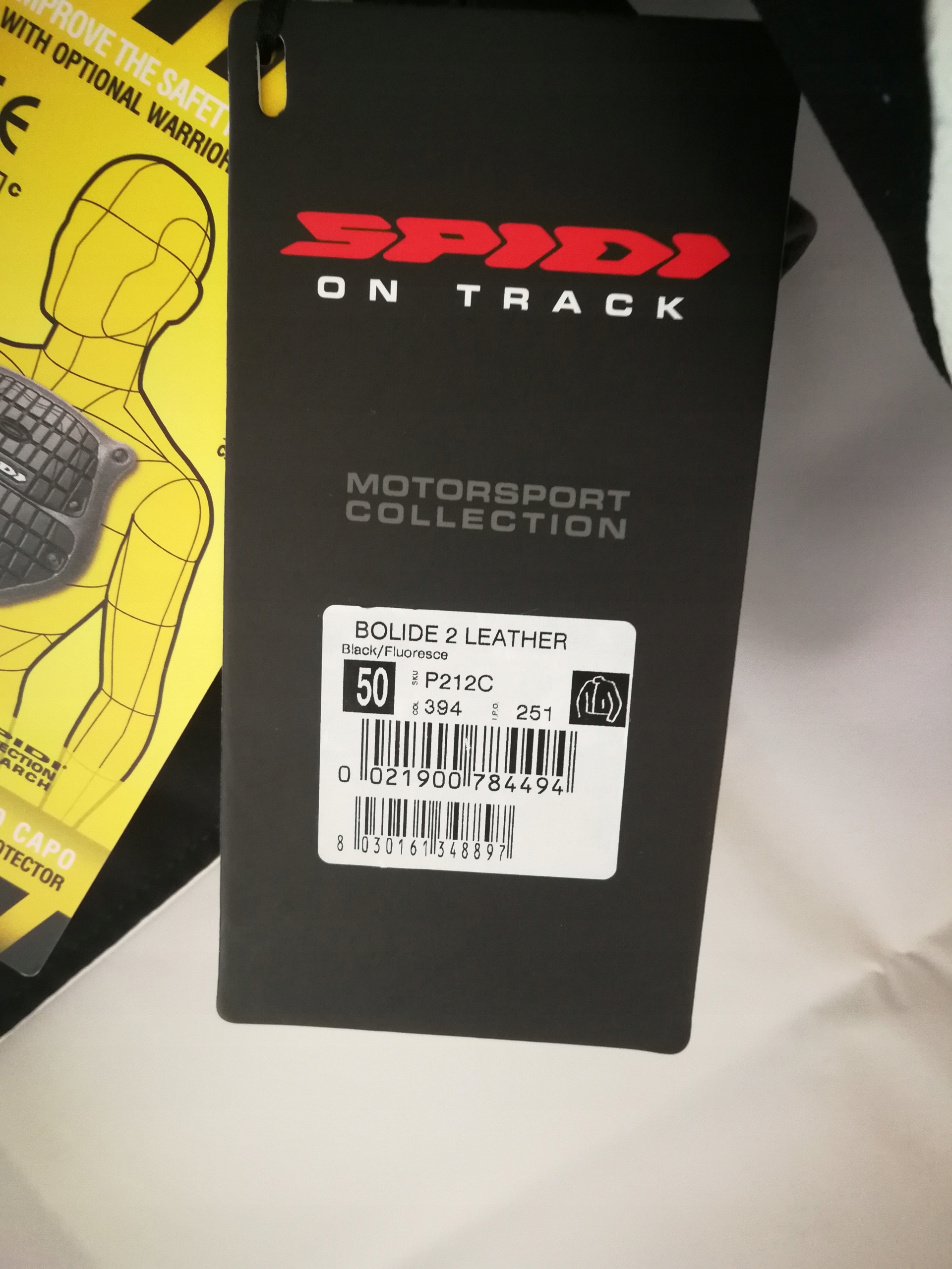 KURTKA SPIDI P212 Track Warrior BOLIDE 2 /roz.50 Cechy dodatkowe ochraniacze