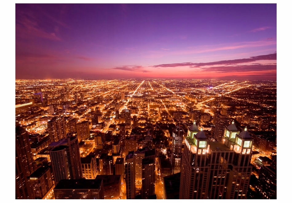 

Fototapeta - Amerykańskie Chicago nocą - 300X231
